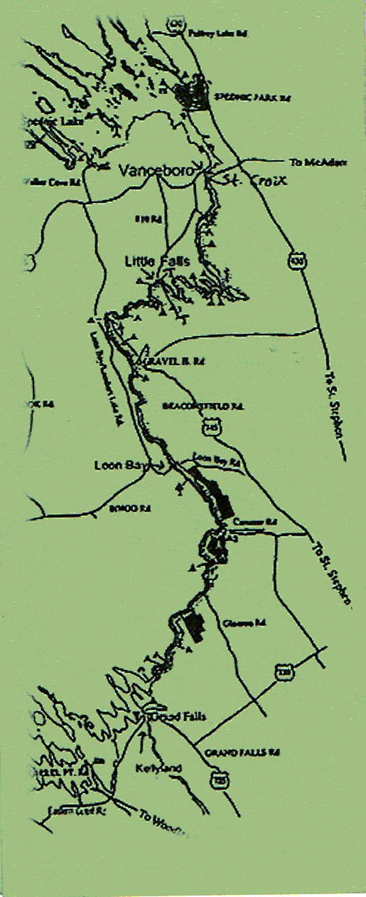 St. Croix River Map